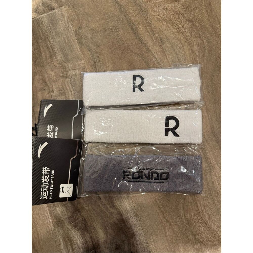 Anta Camp Rondo Head Sweat Band Bundle of 3 NEW